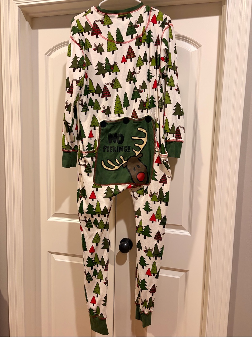 Lazy One Christmas Onesie - White/Green/Red